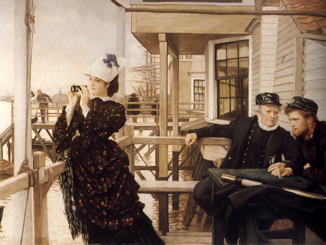 James Tissot - La figlia del capitano, 1873, Southampton City Art Gallery